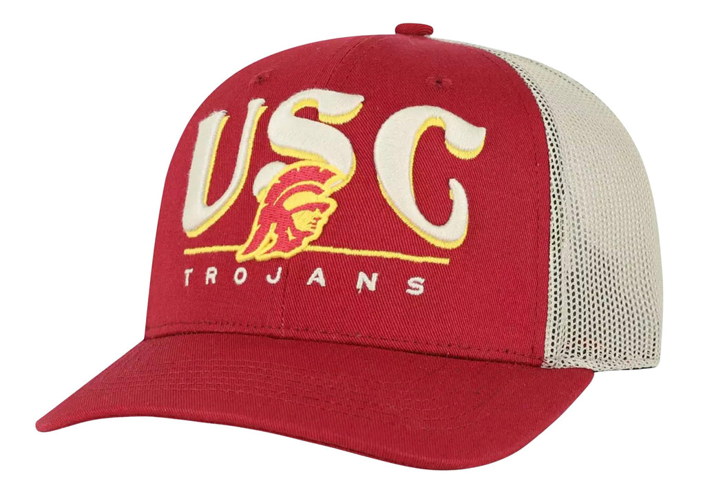 47 College Arid Adjustable Trucker Hat (US, Alpha, One Size, Red, USC Trojans)