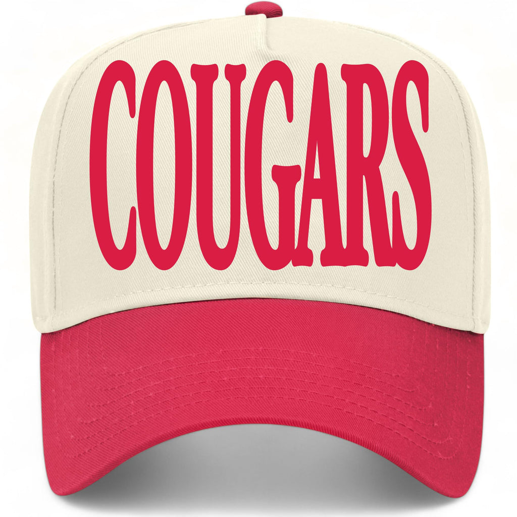 Cougars Hat (US, Alpha, One Size, Red/Natural)