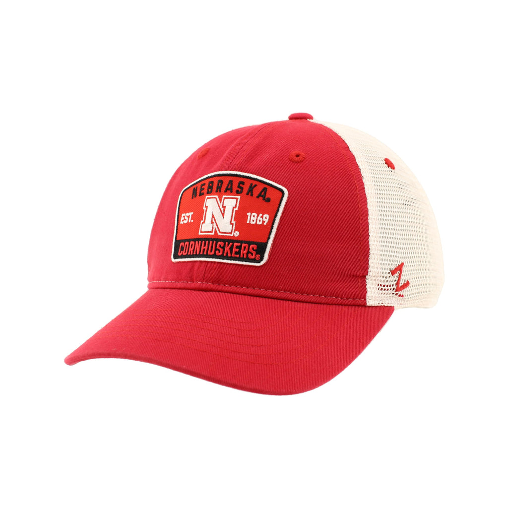 Nebraska Cornhuskers NCAA Officially Licensed Hat University Patch Switchback Team Color Stone