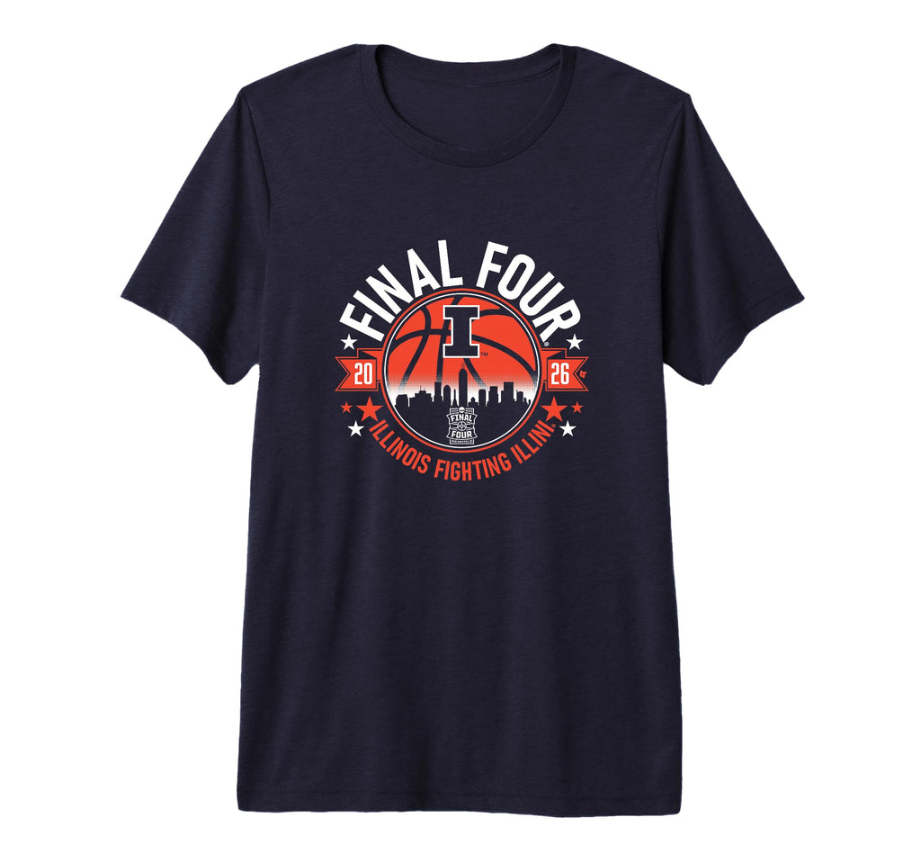 Illinois Fighting Illini MBB - 2026 Final Four Premium Tri-Blend T-Shirt