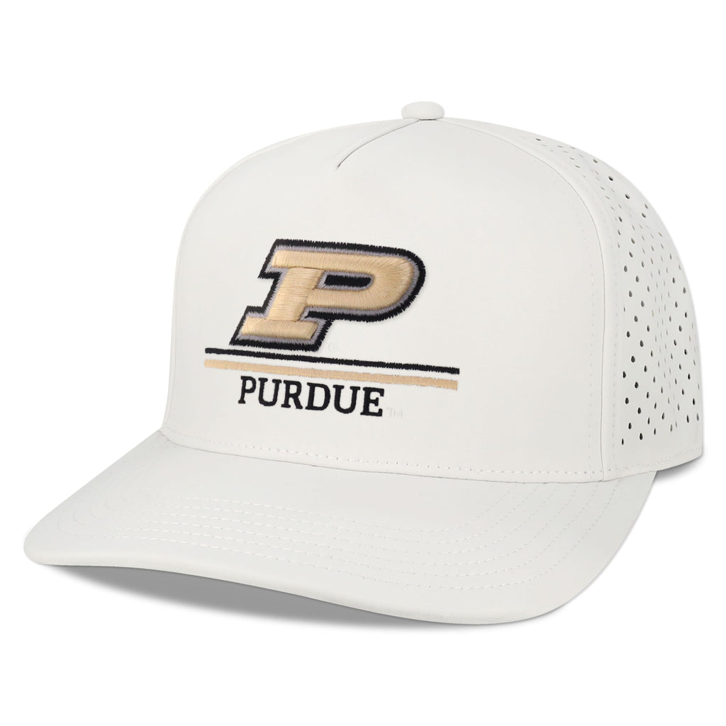 Legacy NCAA Officially Licensed Baseball Hat, Purdue Boilermakers, Lightweight Cap for Men & Women, Cut Above Adjustable (Cut), White, One Size Fits Most, Snapback Closure