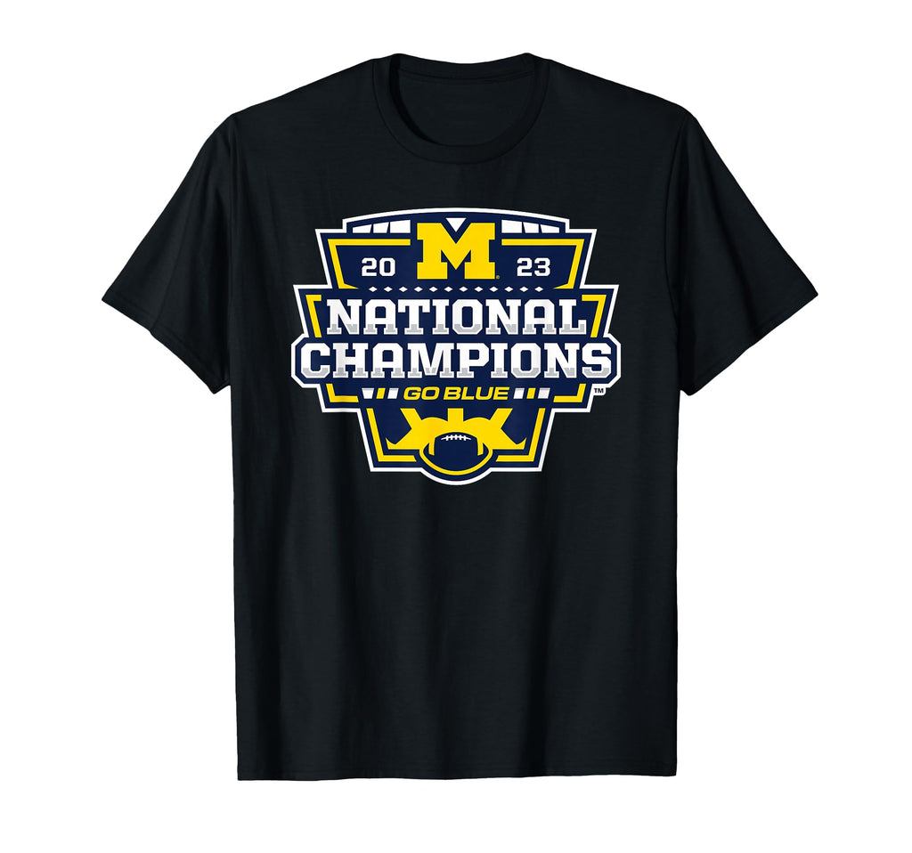 Michigan Wolverines 2023 CFP National Champs Official Logo T-Shirt
