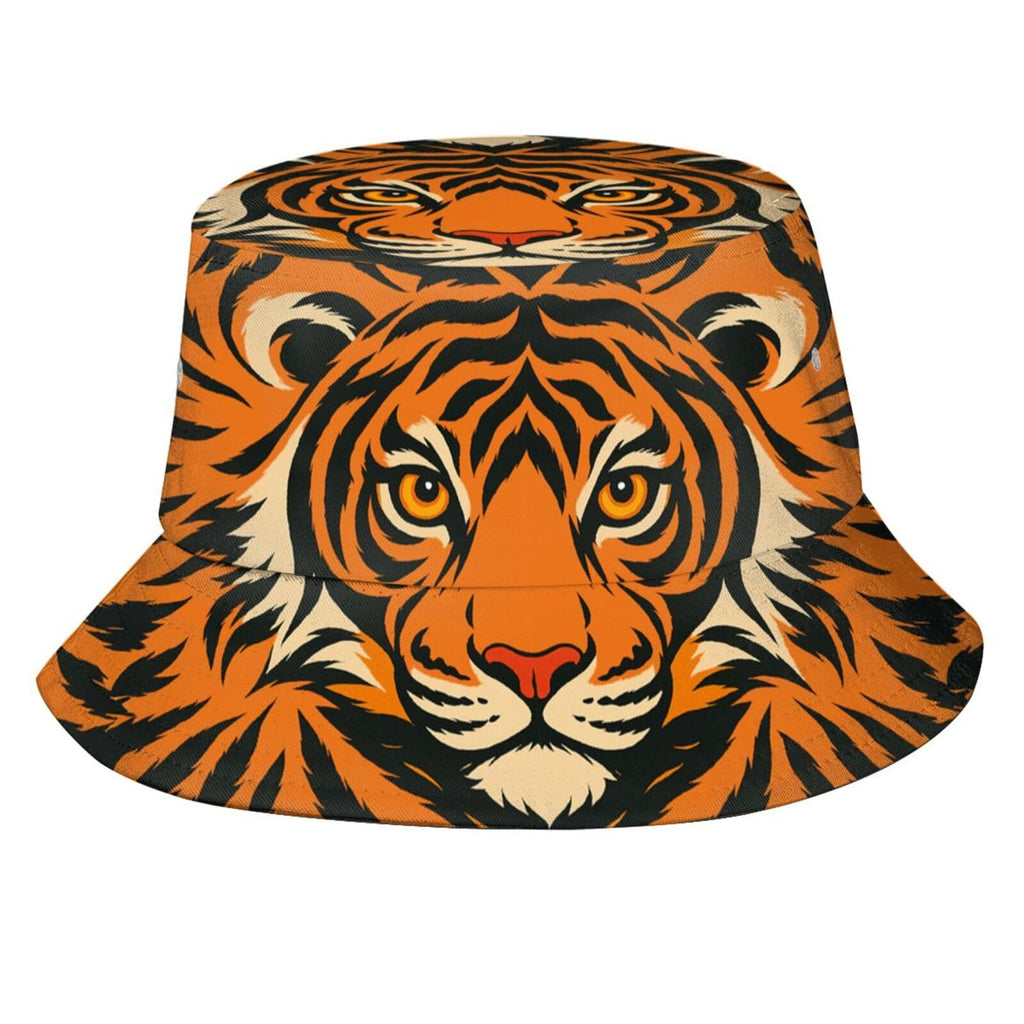 AKMCBSH Tiger Bucket Hat - Lightweight Foldable Casual Sun Hat for Men Women Outdoor Activities Fishing Hiking and Travel