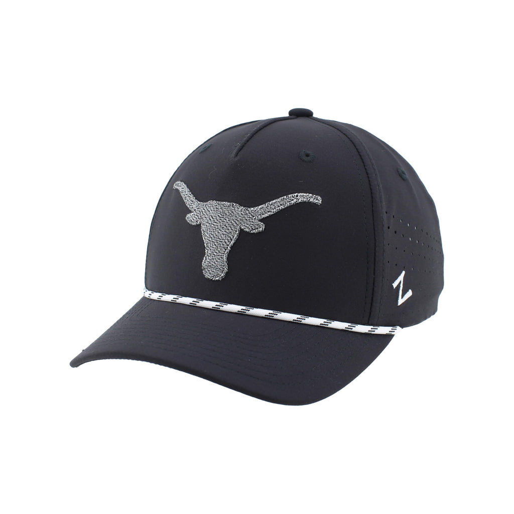 Texas Longhorns NCAA Officially Licensed Rope Hat Snapback Performance Black