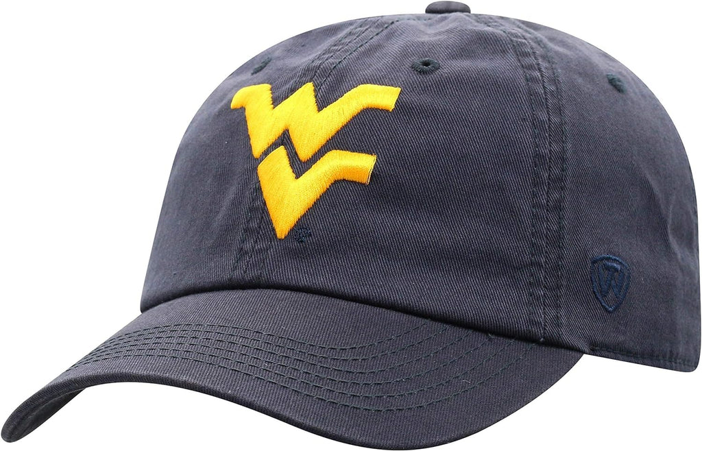 Collegiate Hats - Fitted Caps Adjustable Hats and Snapbacks Available (Adjustable Hat, West Virginia Logo)