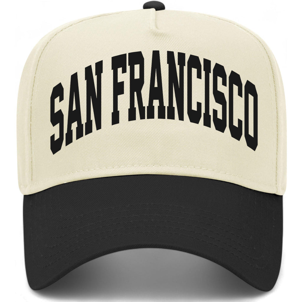 San Francisco Collegiate Hat (US, Alpha, One Size, Black/Natural)