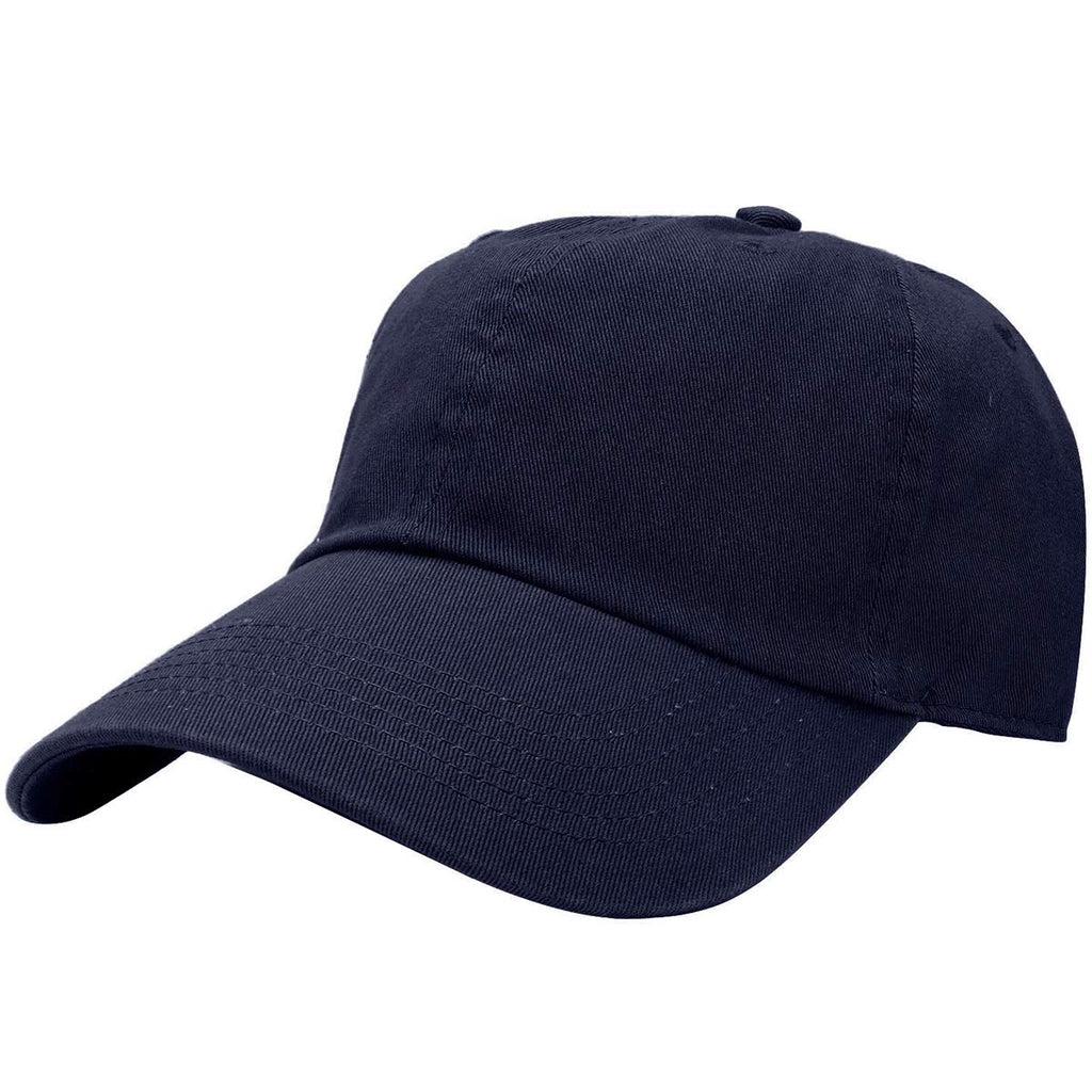Falari Classic Baseball Cap Dad Hat 100% Cotton Soft Adjustable Size Navy