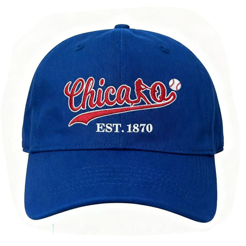 GlamEco Baseball Cap for Men & Women Embroidered Sport Hat Vintage Adjustable Blue Baseball Hats