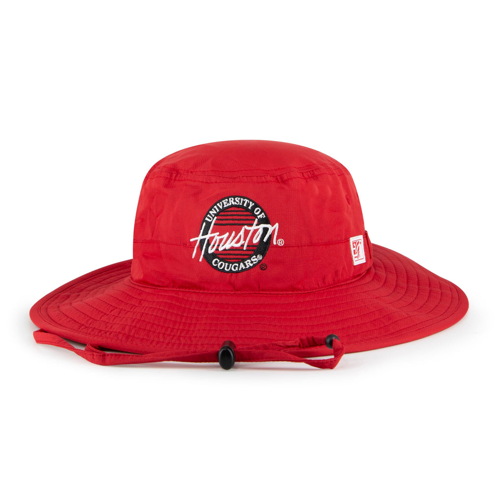 The Game NCAA Licensed Houston Cougars Boonie Hat, University of Houston Game Day Bucket Hat Red