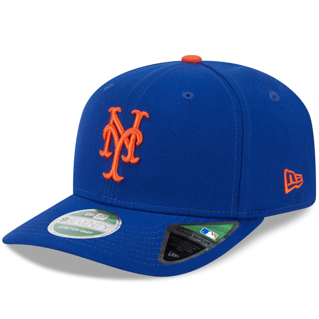 New Era Unisex-Adult MLB Player Replica 9SEVENTY Baseball Team Color Stretch Adjustable Snapback Hat One Size Fits All - New York Mets - Blue
