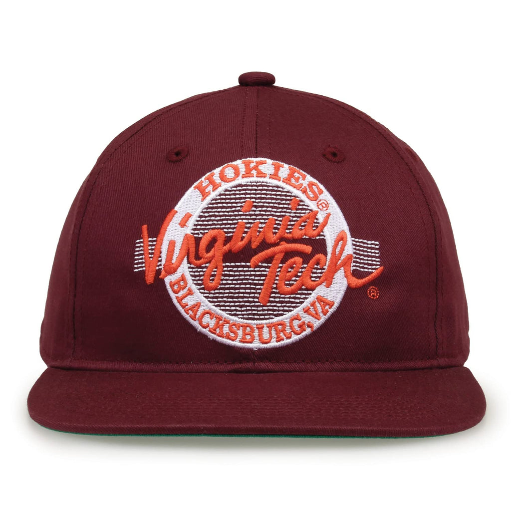 The Game One Size Fits Most Retro Circle Design Hat, Maroon