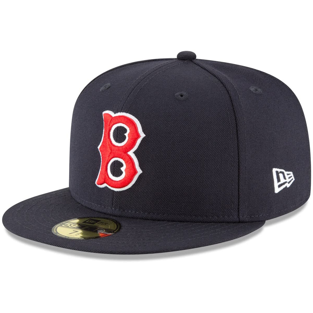 Boston Red Sox New Era MLB 59FIFTY Cooperstown Authentic Collection Fitted On Field Game Cap Hat (7, Boston Red Sox Navy Cooperstown)
