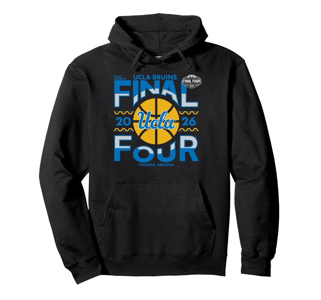 UCLA Bruins Final Four 2026 Women's Basketball Black Pullover Hoodie