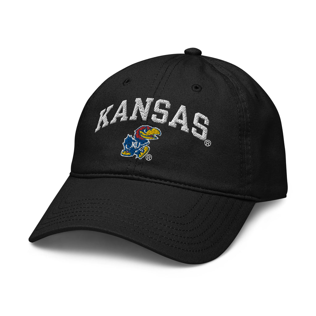 Kansas Jayhawks Arch Over Officially Licensed Adjustable Baseball Hat