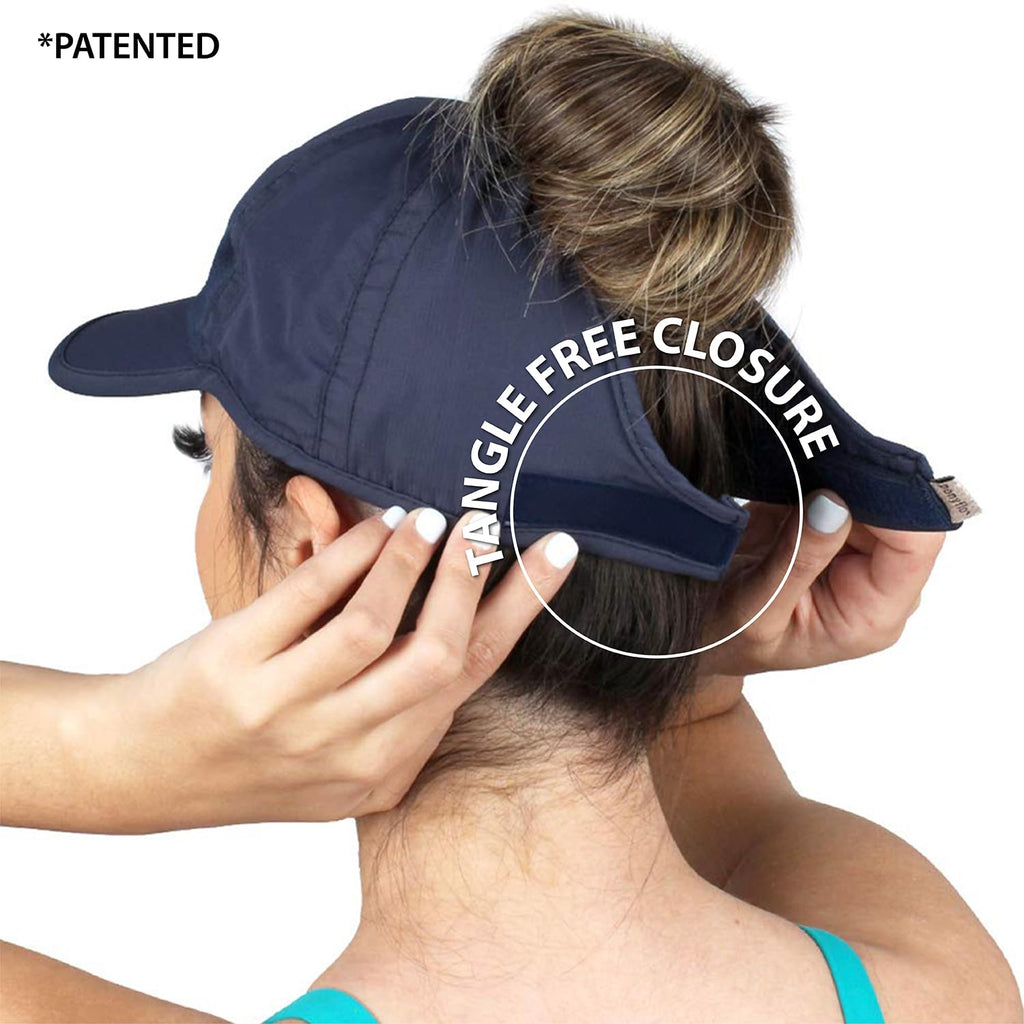 Ponyflo Womens Ponytail Baseball Cap - Ponytail Hats for  display picture 1