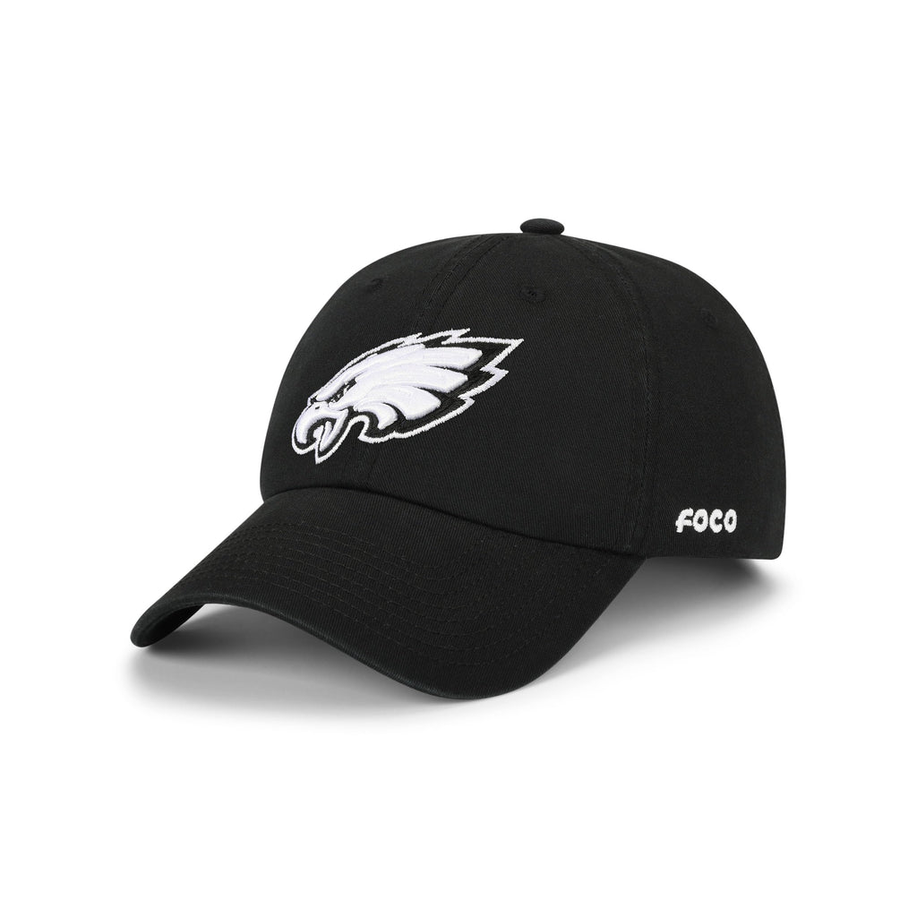 FOCO Philadelphia Eagles NFL Black & White Casual Cap - Black