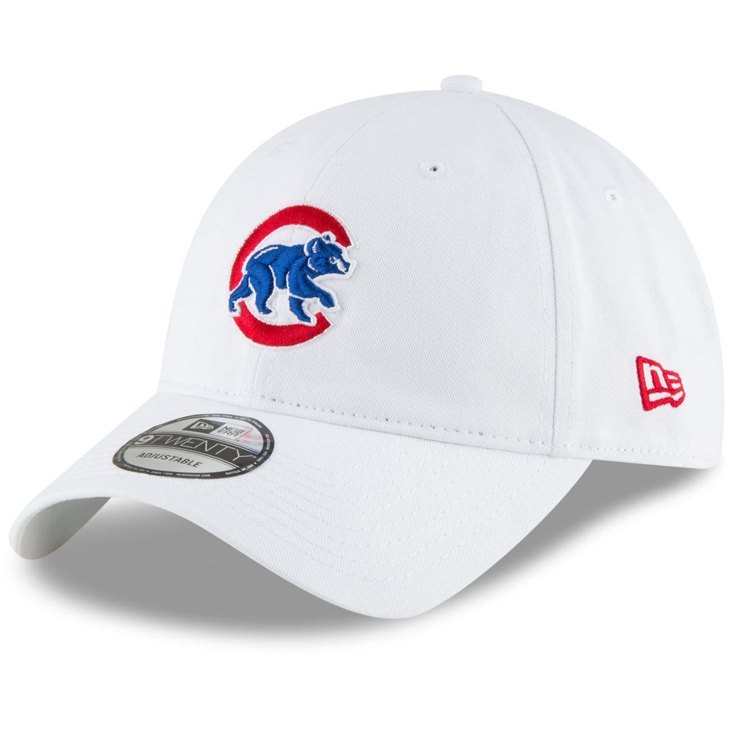 New Era Unisex-Adult MLB Core Classic 9TWENTY White Home Adjustable Hat Cap One Size Fits All - Chicago Cubs White