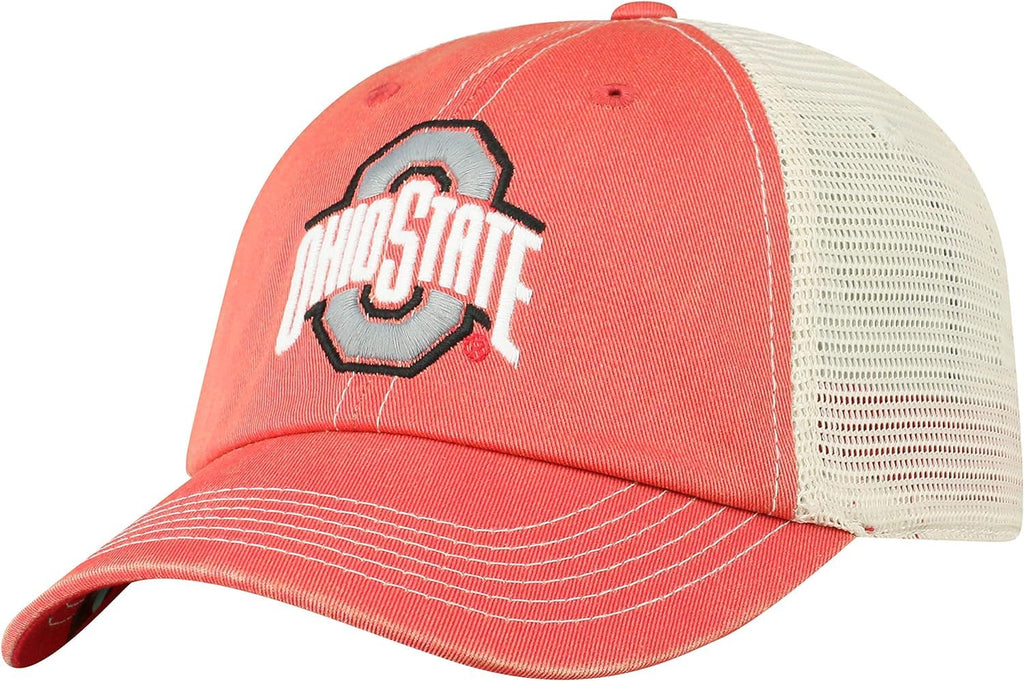 Collegiate Hats - Fitted Caps Adjustable Hats and Snapbacks Available (Adjustable Hat, Ohio State Mesh)