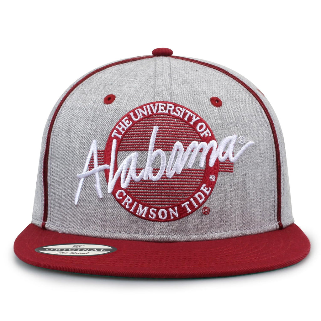 The Game NCAA Licensed Alabama Crimson Tide Flat Brim Snapback Hat, University of Alabama Game Day Hat