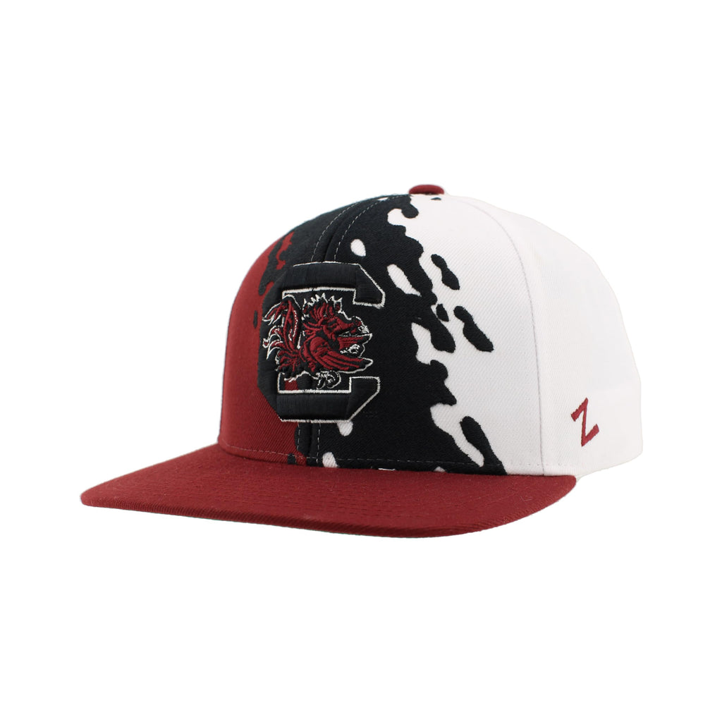 ZHATS Standard NCAA Officially Licensed Hat Flat Snapback Z11 Retro Paintbrush, Team Color, One Size