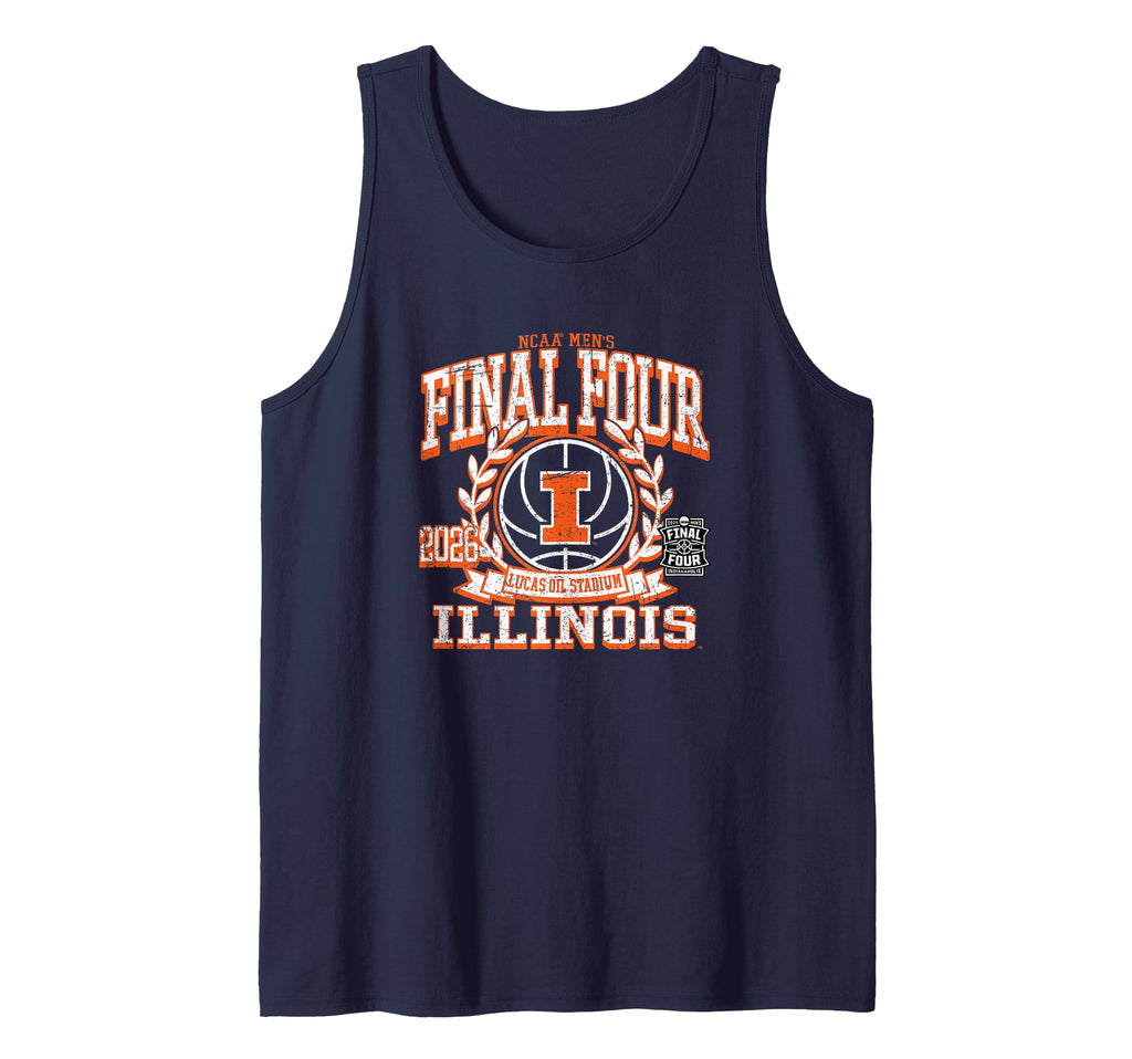 Illinois Illini Final Four 2026 Men's Basketball Vintage Tank Top