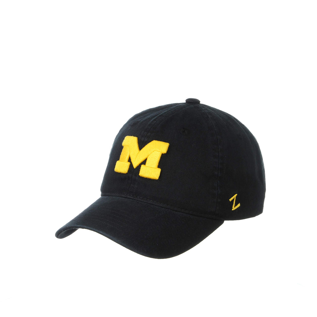 NCAA Michigan Wolverines Mens Adjustable Scholarship Hat Black, Michigan Wolverines Black, Adjustable