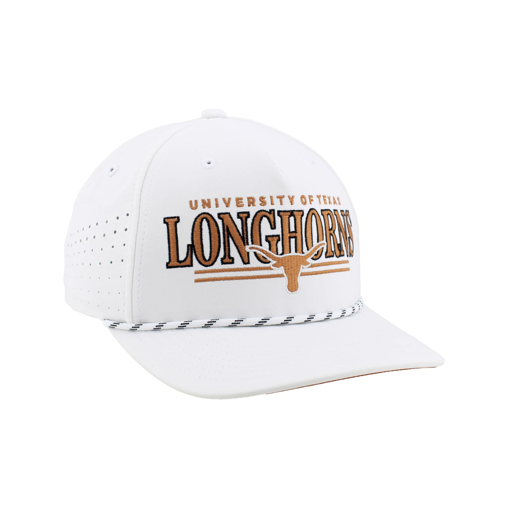 Texas Longhorns NCAA Officially Licensed Rope Hat Snapback Performance Regalia White