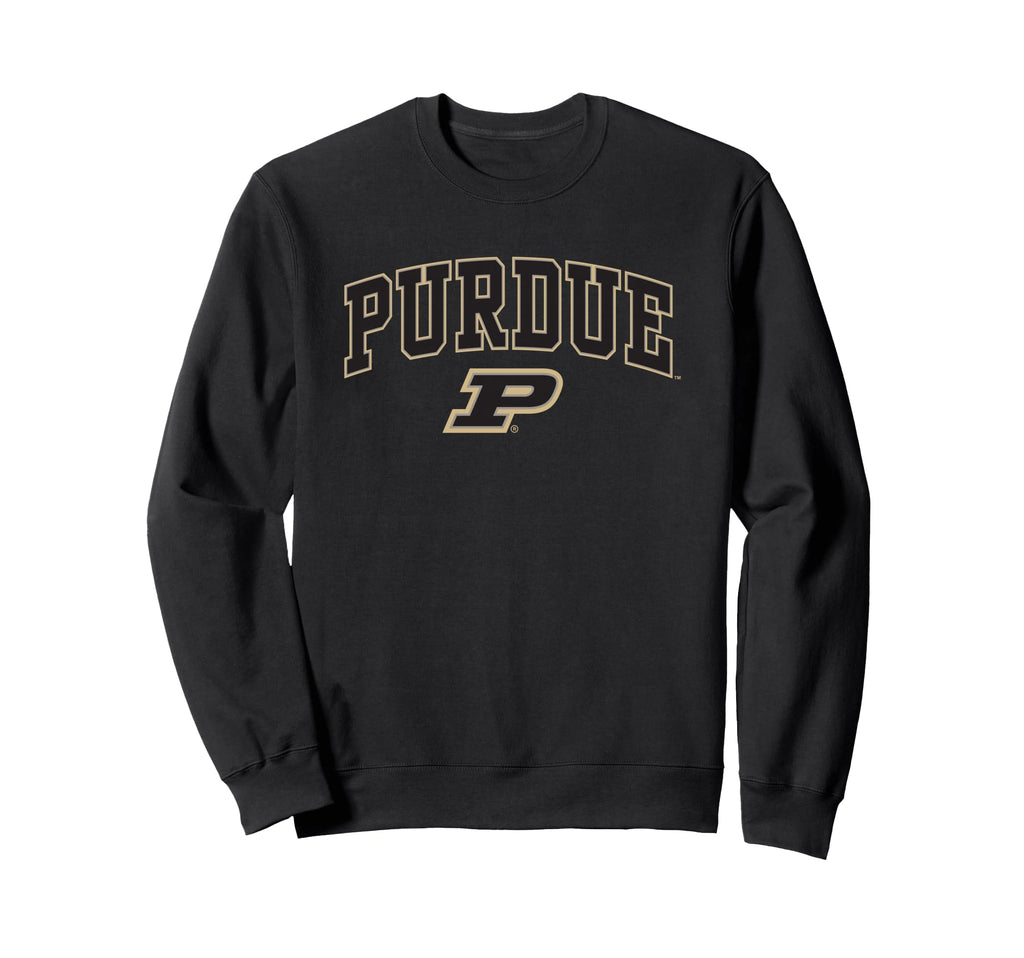 Purdue Boilermakers Arch Over Black Officially Licensed Sweatshirt Small
