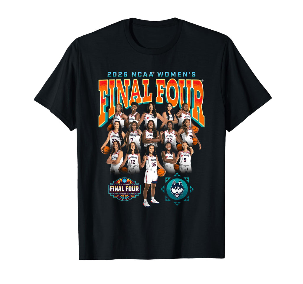 UCONN Women's Basketball Final Four March Madness Team Nil T-Shirt