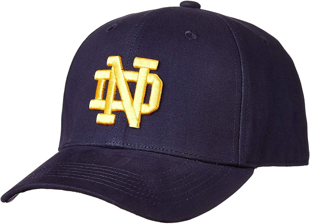 Collegiate Hats - Fitted Caps Adjustable Hats and Snapbacks Available (Large Fitted Hat, ND)