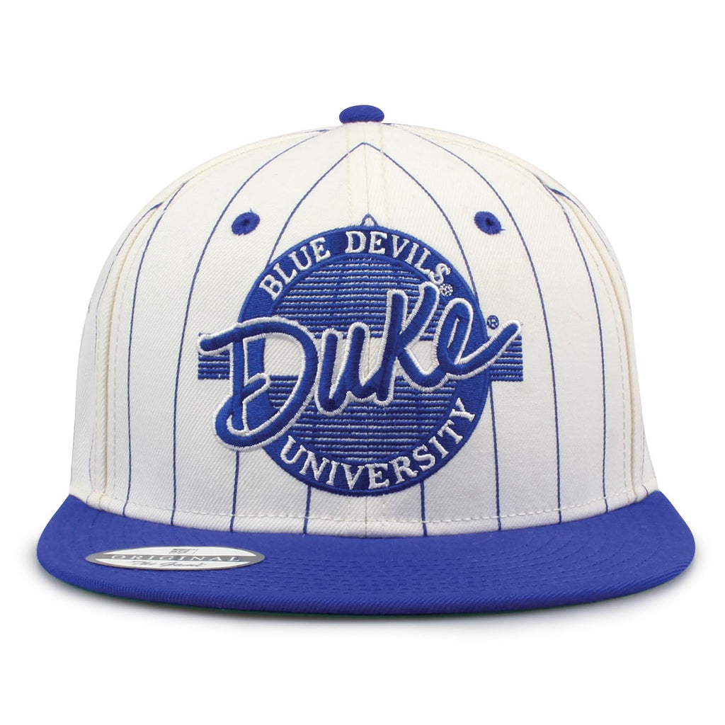 The Game NCAA Licensed Duke Blue Devils Flat Brim Snapback Hat, Duke University Game Day Hat