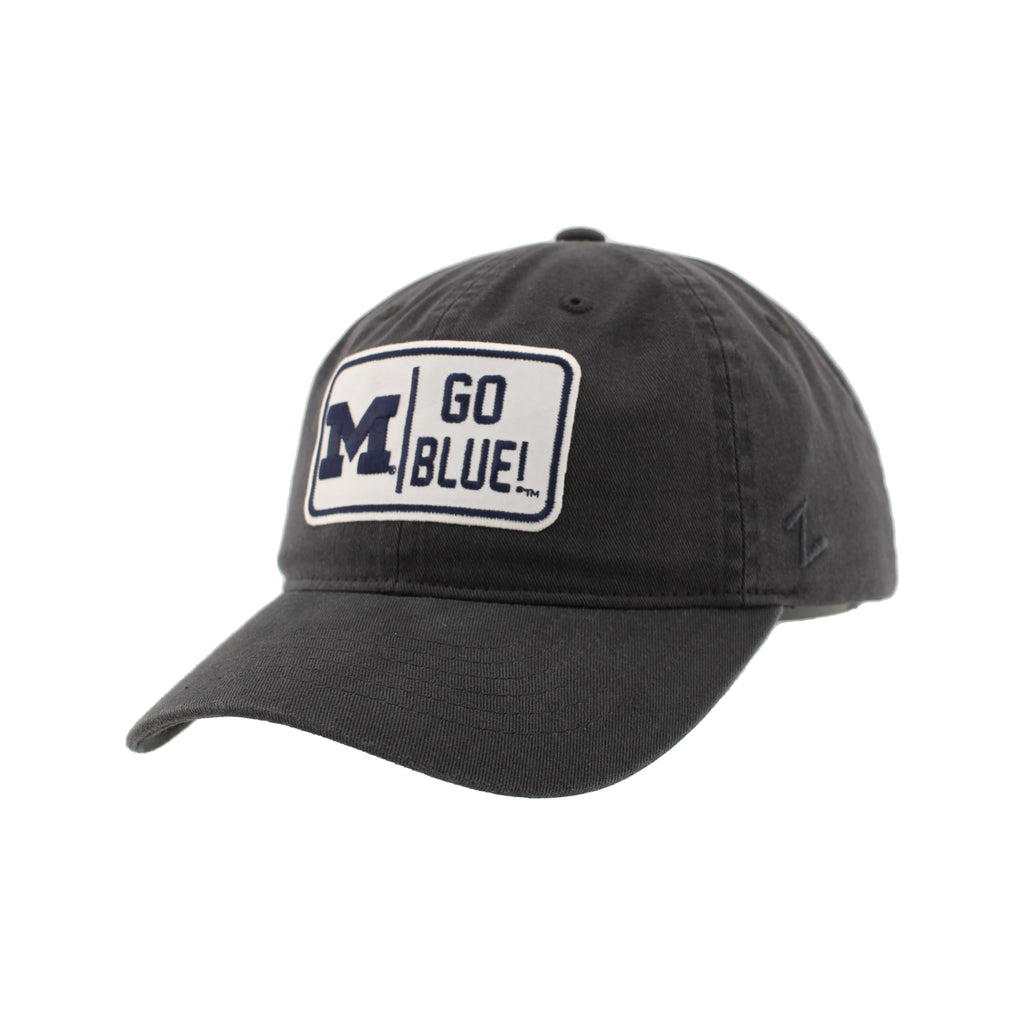 ZHATS Men's Standard NCAA Officially Licensed Hat Scholarship Patch Charcoal Defer, Grey, One Size