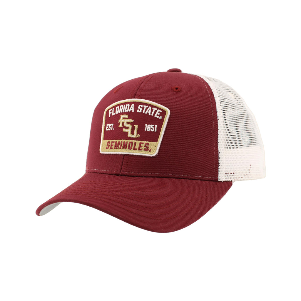 ZHATS Standard NCAA Officially Licensed Snapback Hat Big Rig Patch Team Color White Switchback, One Size