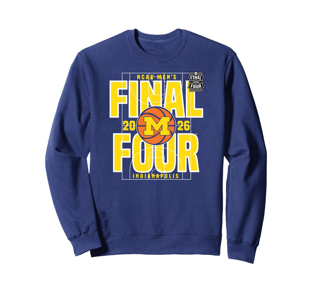 Michigan Wolverines Final Four 2026 Men's March Madness Dunk Sweatshirt