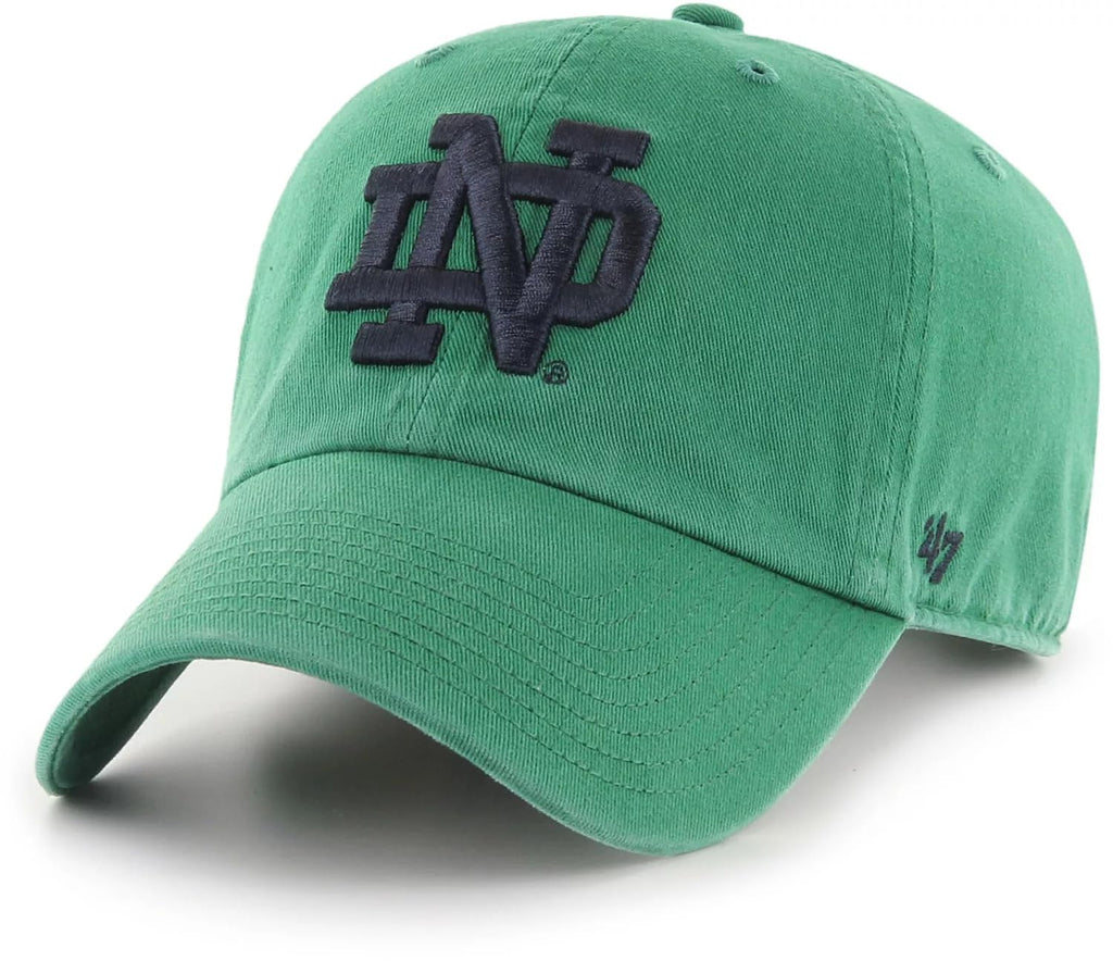 Notre Dame Fighting Irish Kelly Green Top Mens/Womens Adjustable Staple Hat/Cap