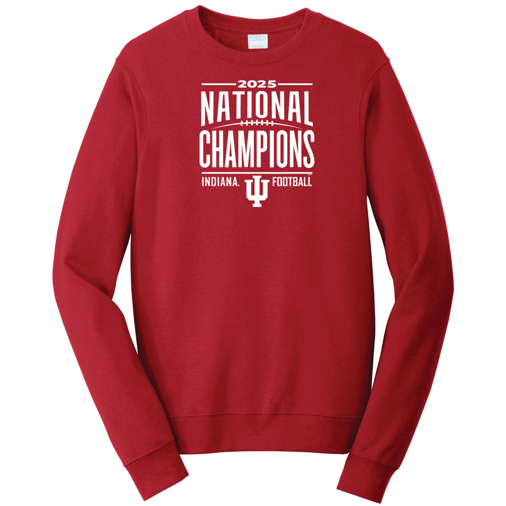 J2 Sport Indiana University National Champions Sweatshirt 2025 College Football Championship Shirt Hoosiers Champs Apparel, Crimson
