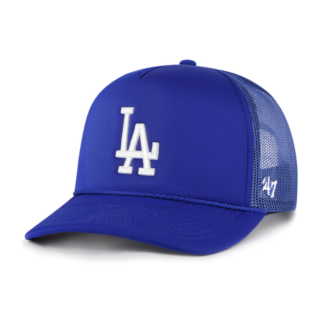 47 MLB Unisex-Adult Foam Mesh Trucker Snapback Adjustable Hat Cap (Los Angeles Dodgers)