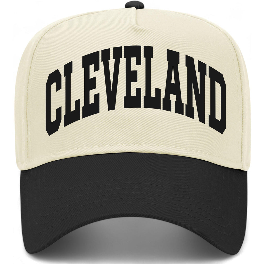 Cleveland Collegiate Hat (US, Alpha, One Size, Black/Natural)