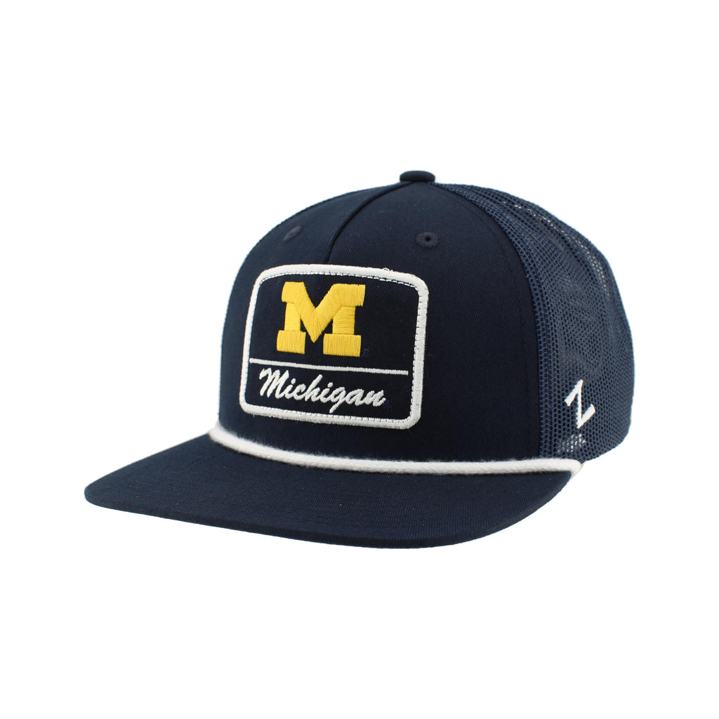 Michigan Wolverines NCAA Officially Licensed Rope Hat Trace Bulletin