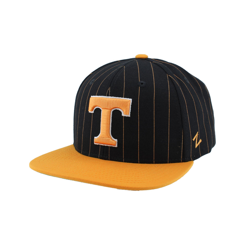 Tennessee Volunteers NCAA Officially Licensed Adjustable Snapback Hat Flat Bill Z11 Retro Pinstripe Team Color