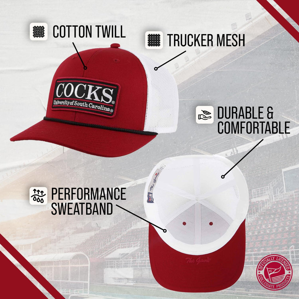 The Game NCAA Adjustable Mesh Trucker Hat - Unisex, Performance Sweatband, Embroidered Team Design - View #6