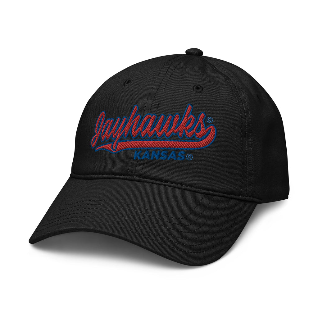 Kansas Jayhawks Cursive Officially Licensed Adjustable Baseball Hat