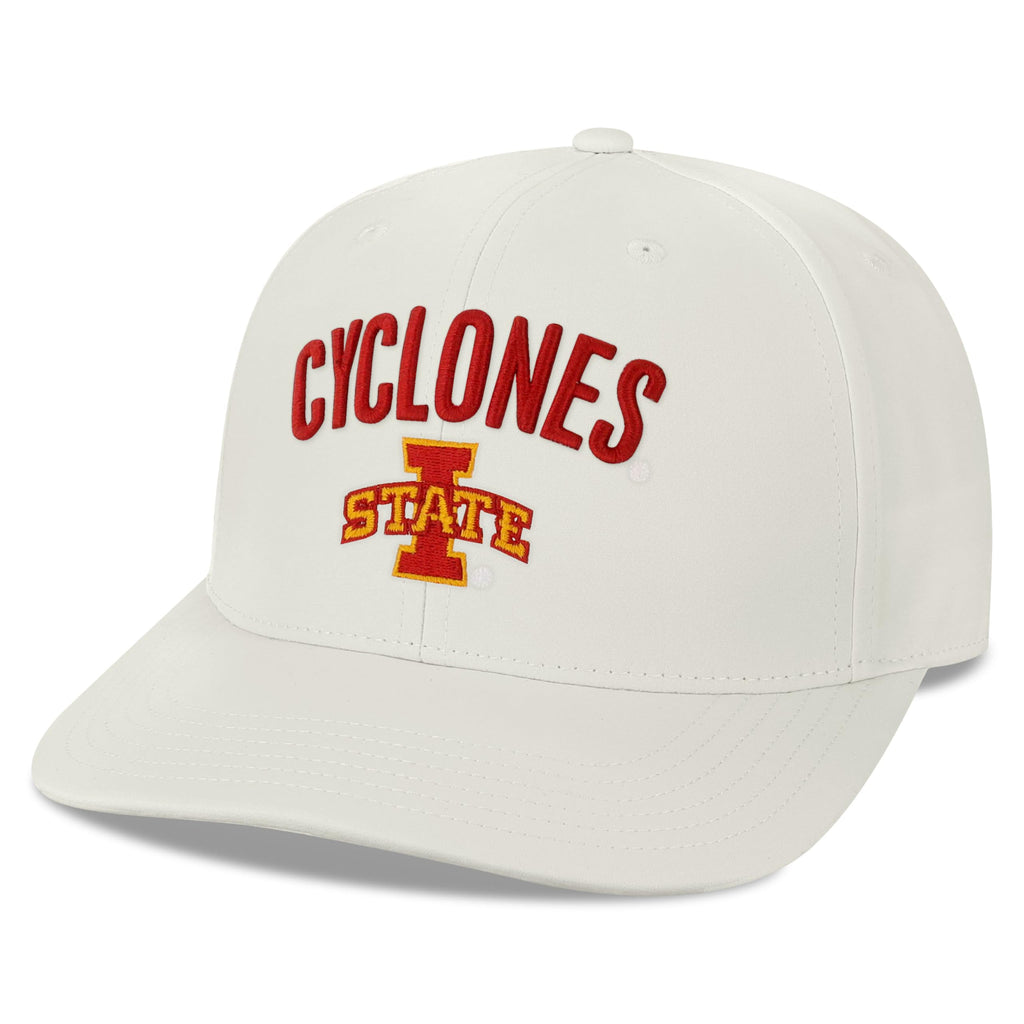 Legacy NCAA Officially Licensed Baseball Hat, Iowa State Cyclones, Lightweight Cap for Men & Women, Back Nine Adjustable (B9A), White, One Size Fits Most, Adjustable Closure