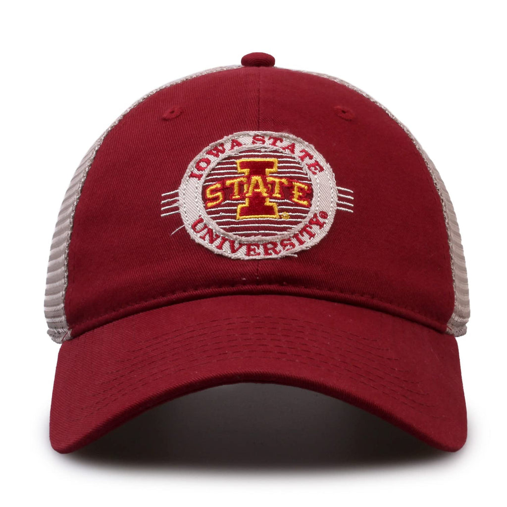 The Game NCAA Snapback - Patch Meshback - Classic Comfort - Adjustable Size - Let Everyone Know which Team You Support (Iowa State Cyclones - Cardinal, Adjustable)