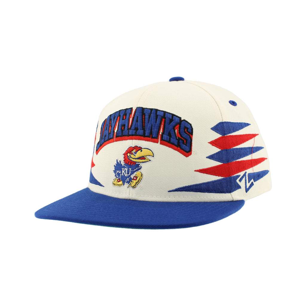 Kansas Jayhawks NCAA Officially Licensed Hat Flat Snapback Z11 Retro Diamond