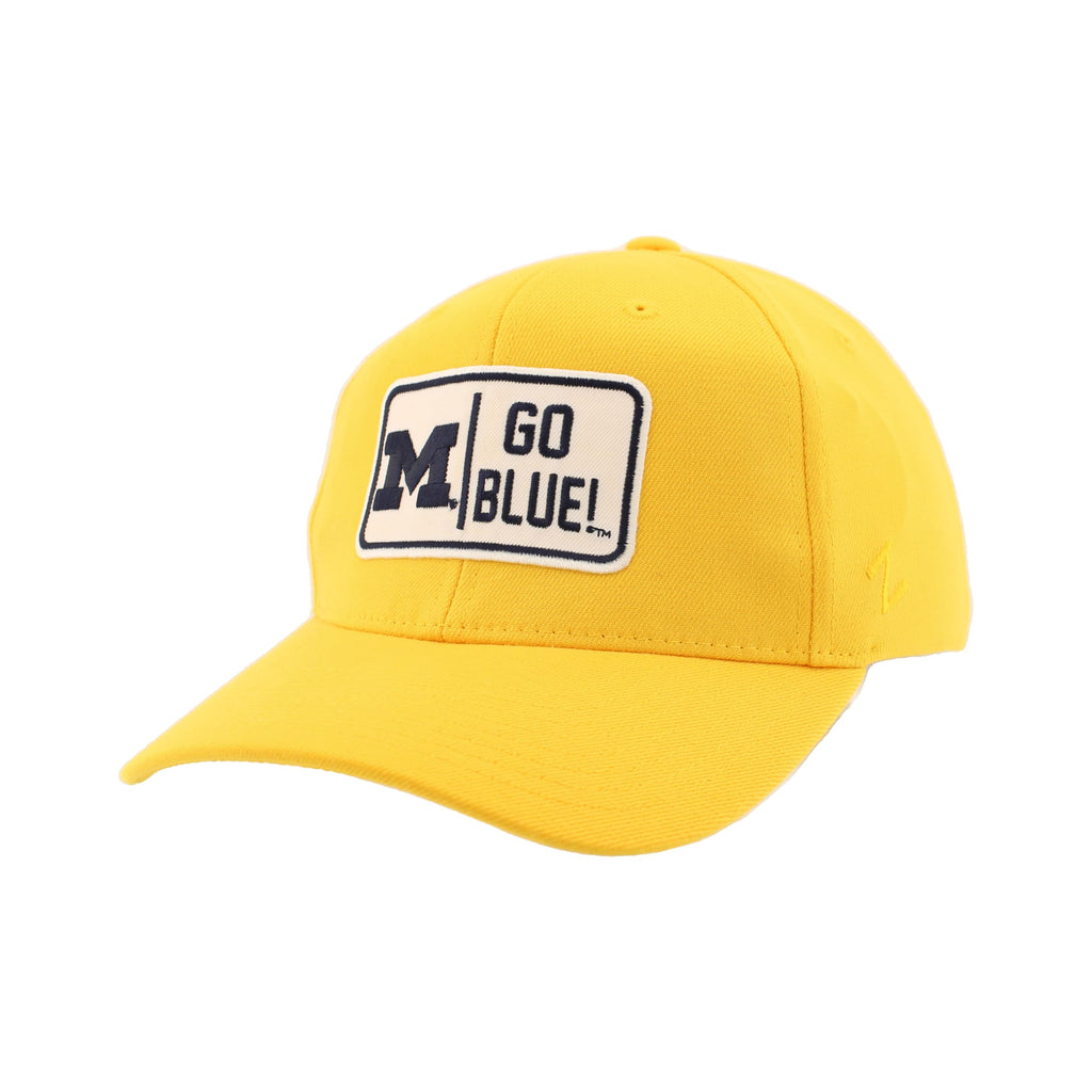 ZHATS Men's Standard NCAA Officially Licensed Fitted Hat ZH Patch Defer Secondary Color, Medium