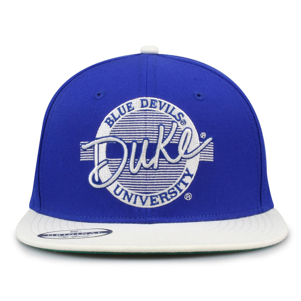 The Game NCAA Licensed Duke Blue Devils Flat Brim Snapback Hat, Duke University Game Day Hat