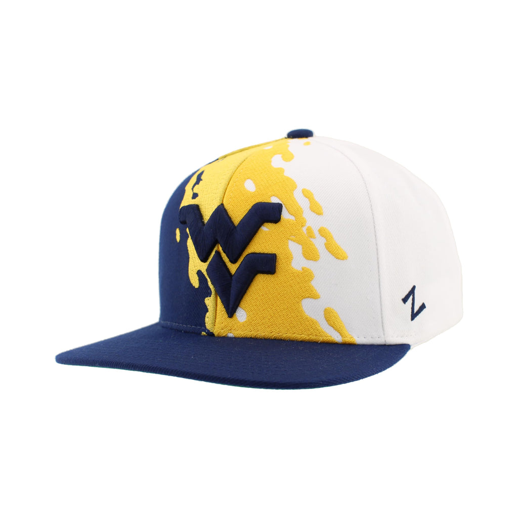 ZHATS Standard NCAA Officially Licensed Hat Flat Snapback Z11 Retro Paintbrush, Team Color, One Size