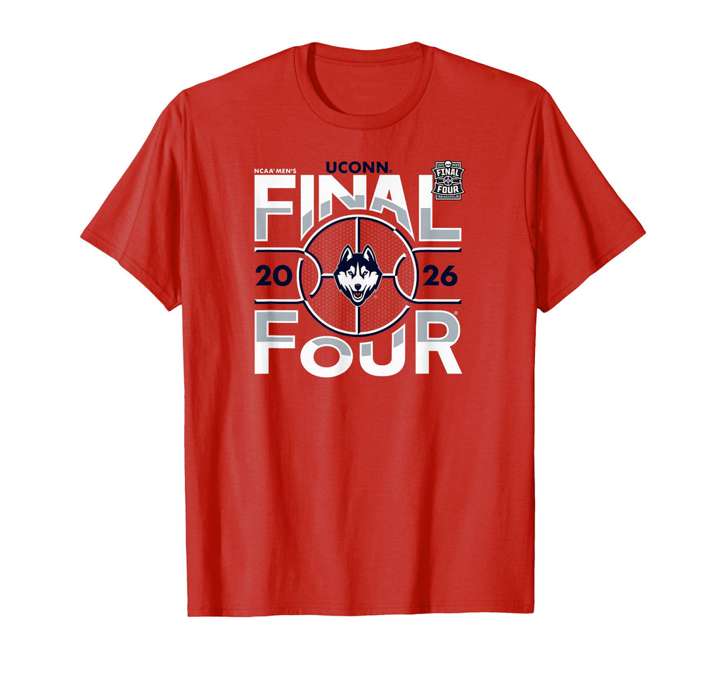 Connecticut Huskies Final Four 2026 Men's March Madness Logo T-Shirt