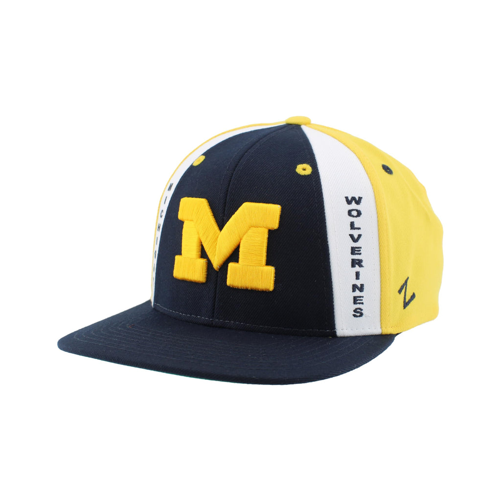 Michigan Wolverines NCAA Officially Licensed Adjustable Snapback Hat Main Event Team Color